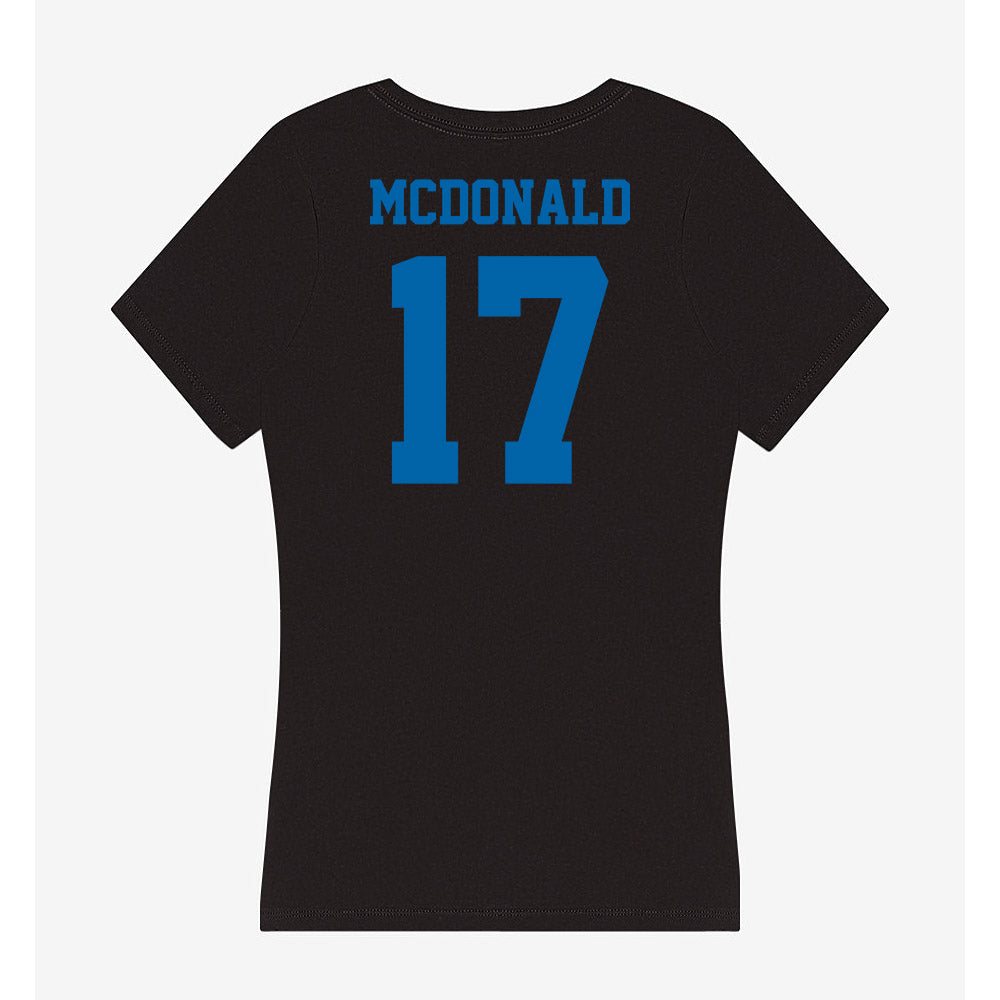 MTSU - NCAA Softball : Lucie McDonald - Women's V-Neck T-Shirt-1