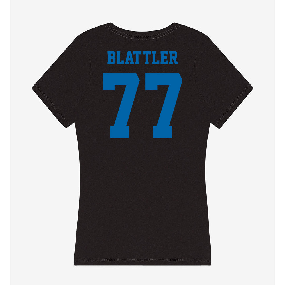 MTSU - NCAA Football : Diego Blattler - Women's V-Neck T-Shirt-1