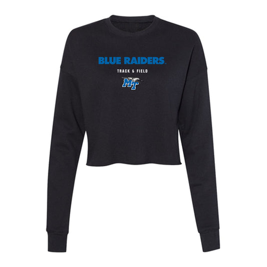 MTSU - NCAA Women's Track & Field : Arianna Thomas - Women's Cropped Crew Fleece-0