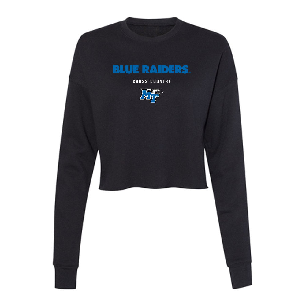 MTSU - NCAA Men's Cross Country : Brian Kiptoo - Women's Cropped Crew Fleece-0