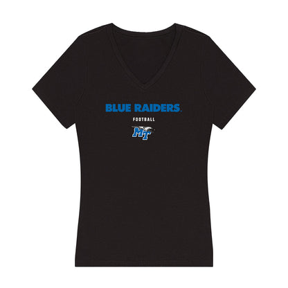 MTSU - NCAA Football : Aidan Singleton - Women's V-Neck T-Shirt-0