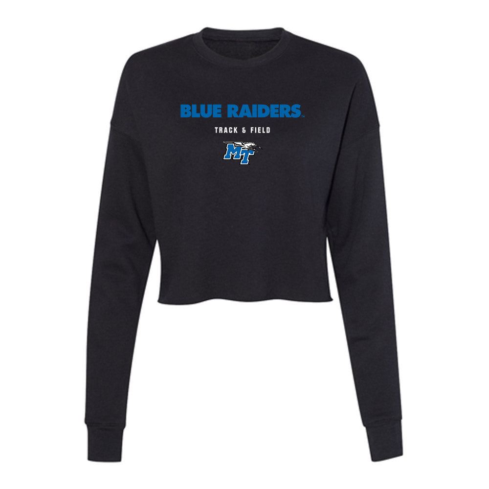 MTSU - NCAA Women's Track & Field : Ella Miller - Women's Cropped Crew Fleece-0
