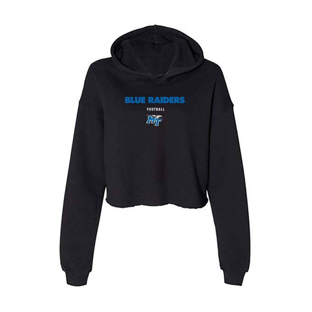 MTSU - NCAA Football : Stanley Anderson-Lofton - Women's Crop Fleece Hooded Sweatshirt-0