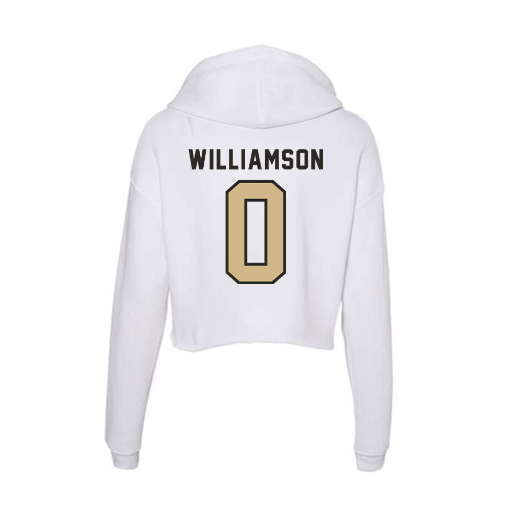 PFW - NCAA Men's Basketball : Ashton Williamson - Women's Crop Fleece Hooded Sweatshirt-1