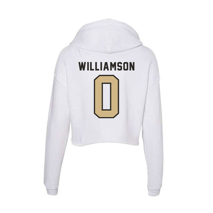 PFW - NCAA Men's Basketball : Ashton Williamson - Women's Crop Fleece Hooded Sweatshirt-1