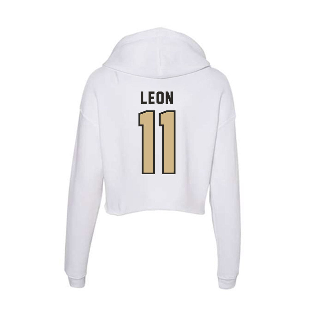 PFW - NCAA Men's Soccer : Christian Leon - Women's Crop Fleece Hoodie-1