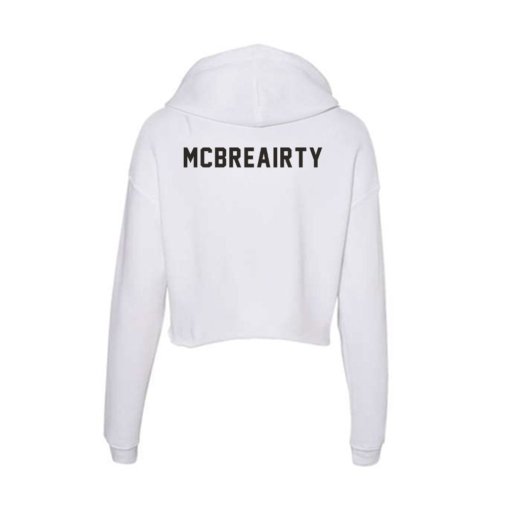 PFW - NCAA Men's Track & Field : Benjamin McBreairty - Women's Crop Fleece Hooded Sweatshirt-1