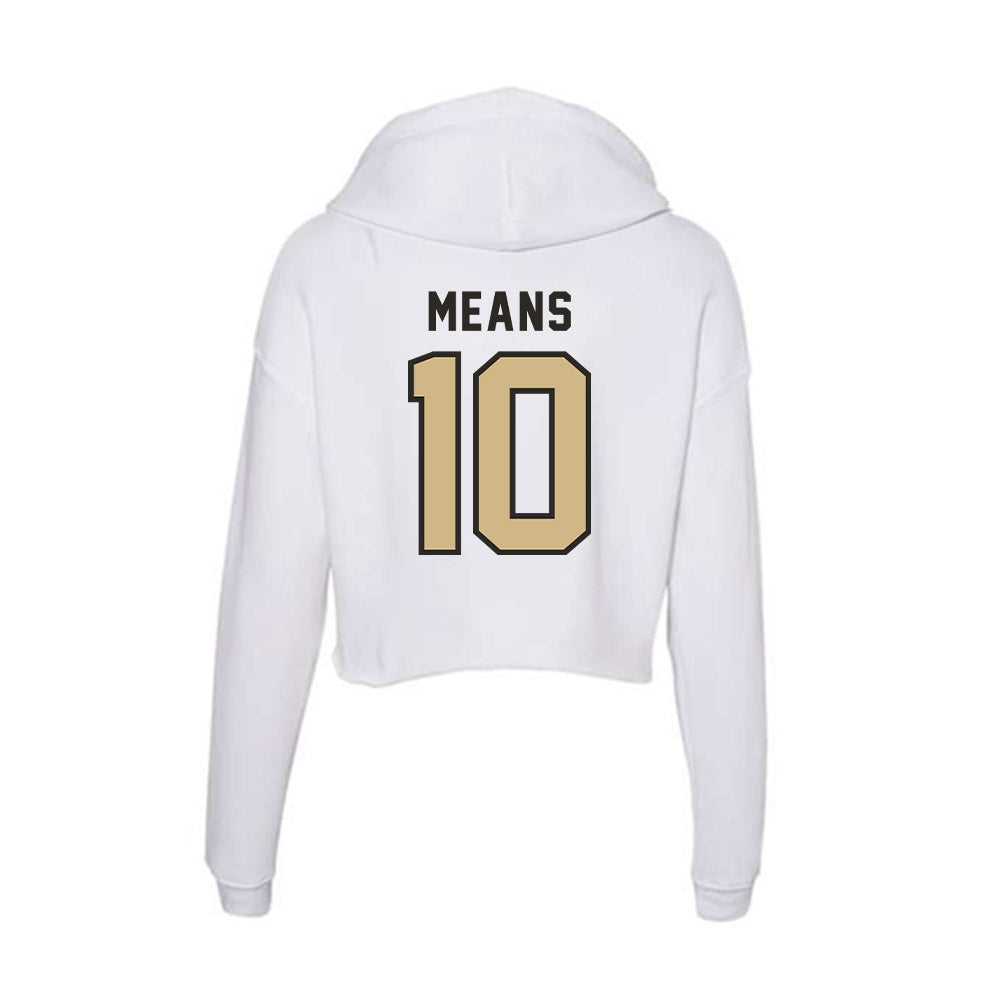 PFW - NCAA Women's Volleyball : Haiden Means - Women's Crop Fleece Hoodie-1