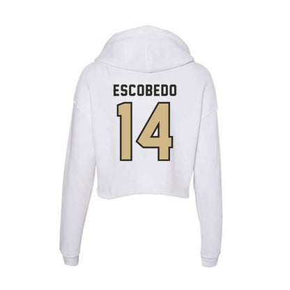 PFW - NCAA Men's Soccer : Jonny Escobedo - Women's Crop Fleece Hooded Sweatshirt-1