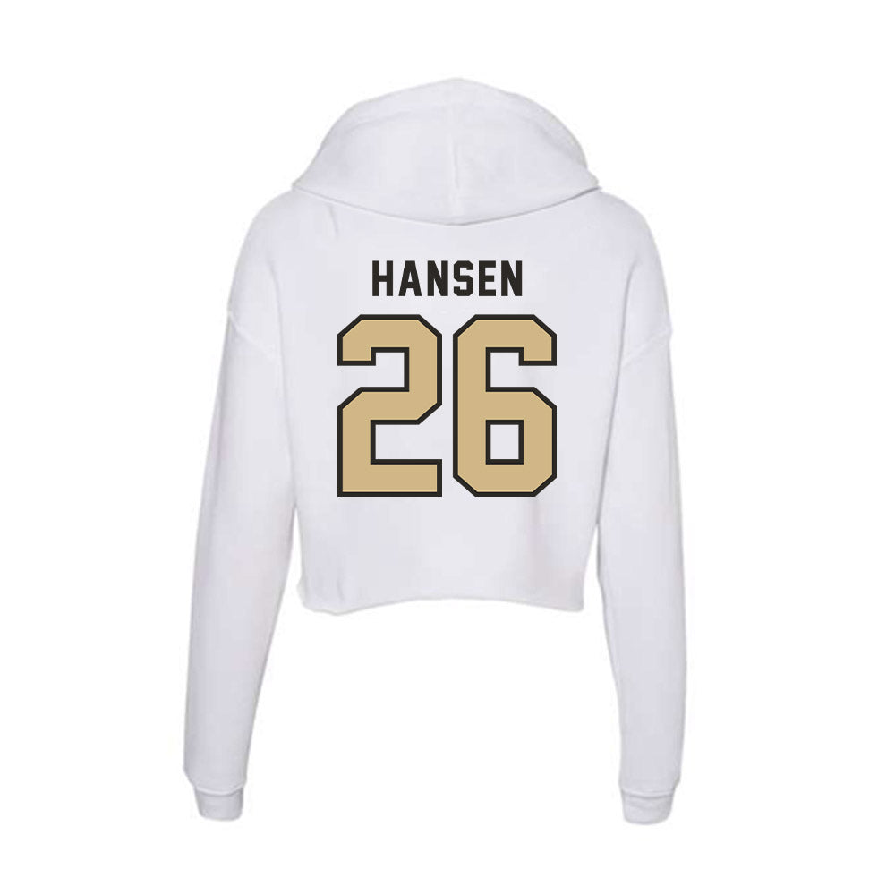 PFW - NCAA Women's Soccer : Kailey Hansen - Women's Crop Fleece Hoodie-1