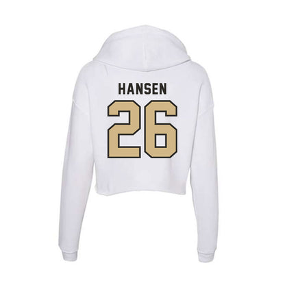 PFW - NCAA Women's Soccer : Kailey Hansen - Women's Crop Fleece Hoodie-1