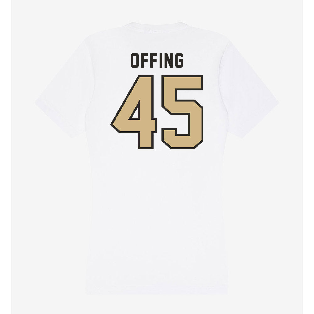 PFW - NCAA Women's Basketball : Hillary Offing - Women's V-Neck T-Shirt-1