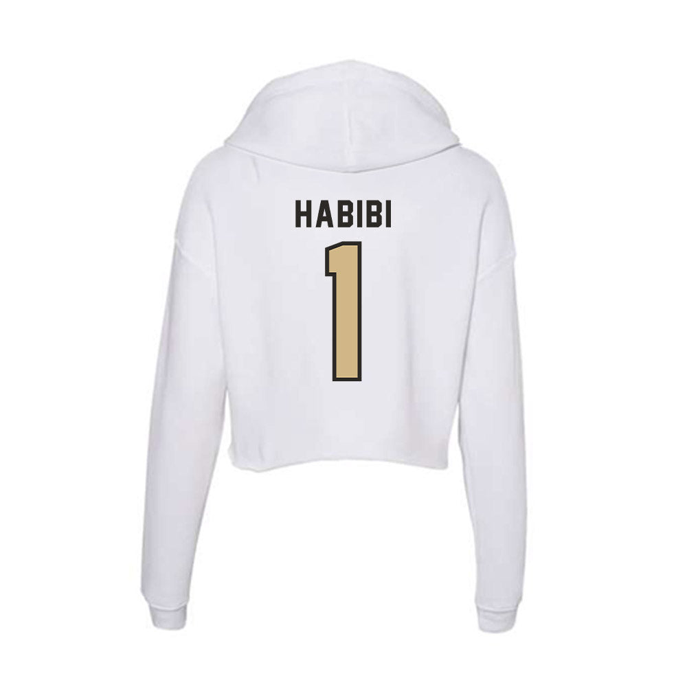 PFW - NCAA Men's Soccer : Amir Habibi - Women's Crop Fleece Hoodie-1