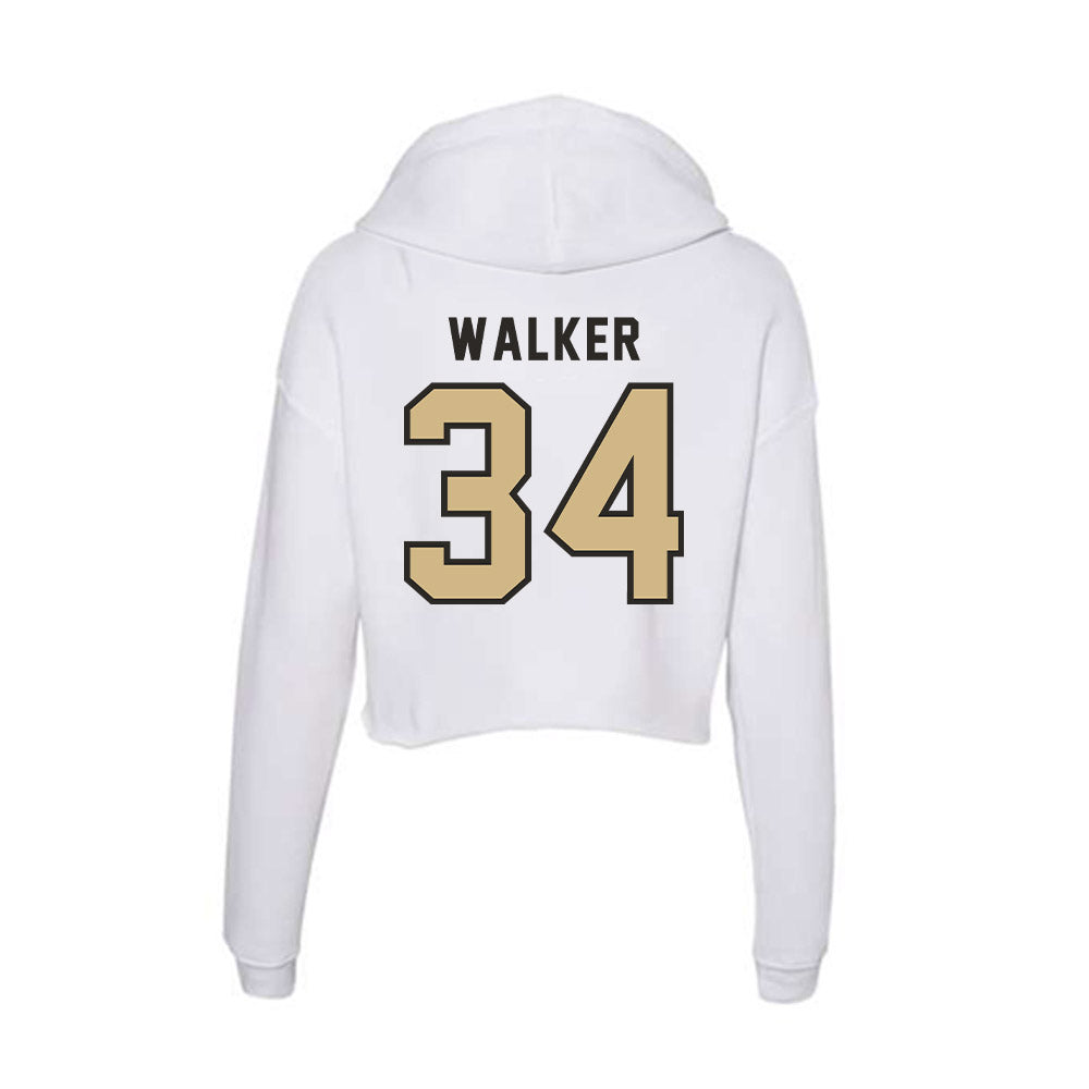 PFW - NCAA Men's Basketball : Adam Walker - Women's Crop Fleece Hoodie-1