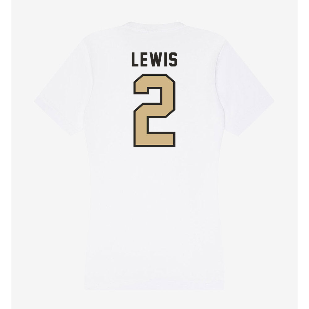 PFW - NCAA Men's Basketball : DeAndre Lewis - Women's V-Neck T-Shirt-1