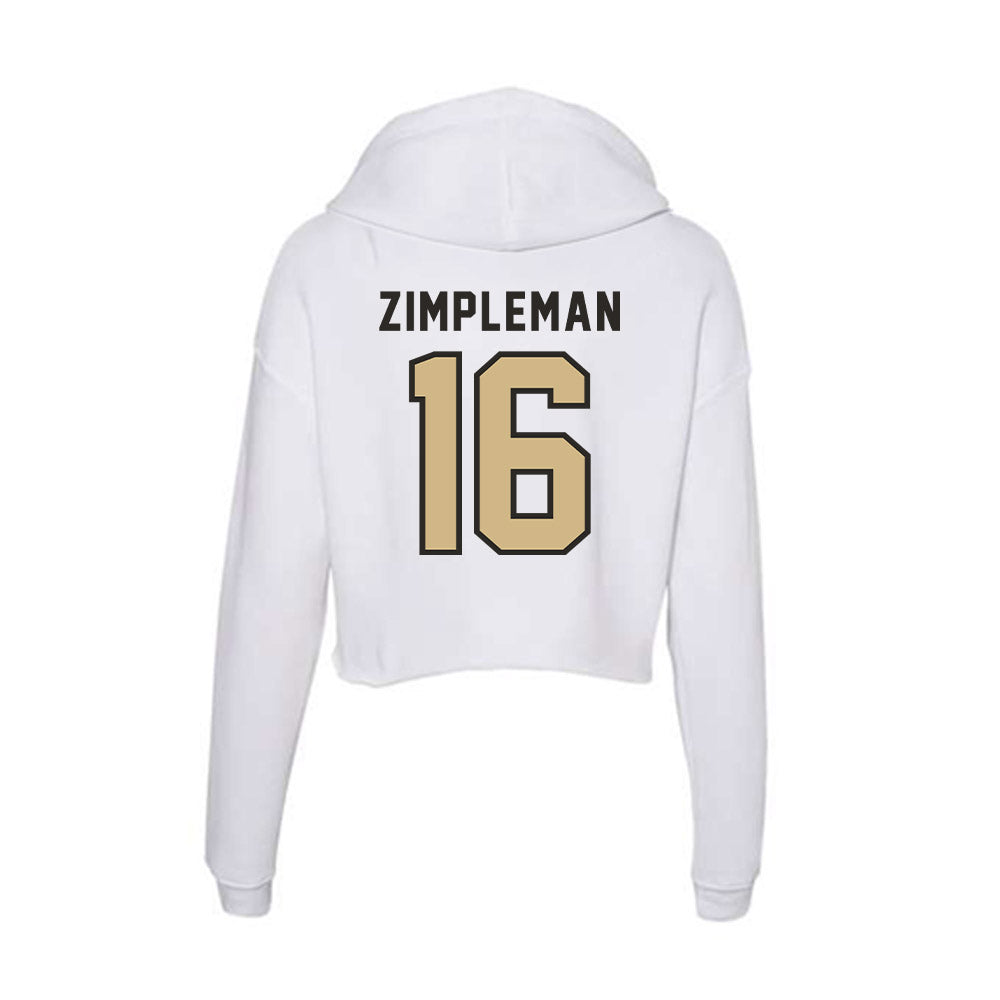 PFW - NCAA Softball : Addison Zimpleman - Women's Crop Fleece Hoodie-1