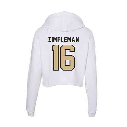 PFW - NCAA Softball : Addison Zimpleman - Women's Crop Fleece Hoodie-1