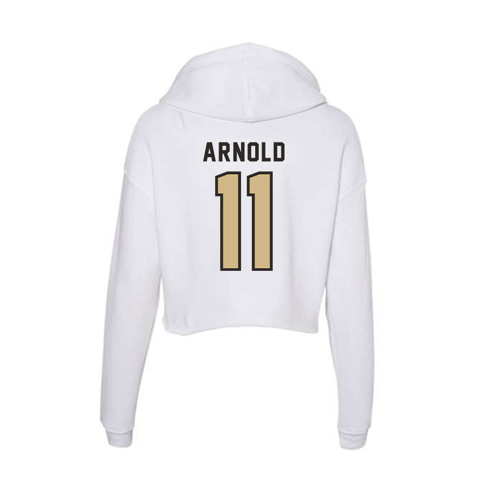 PFW - NCAA Men's Basketball : Jaiden Arnold - Women's Crop Fleece Hoodie-1
