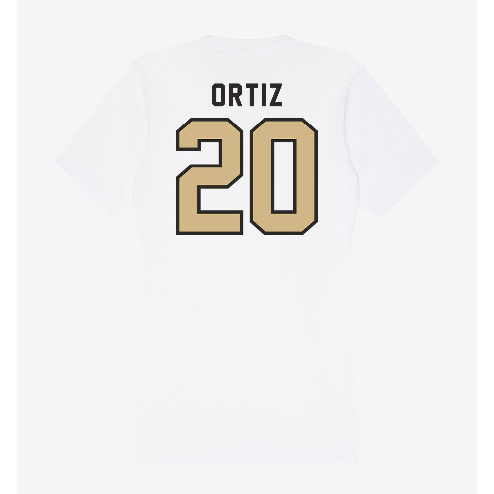 PFW - NCAA Men's Basketball : Edir Ortiz - Women's V-Neck T-Shirt-1