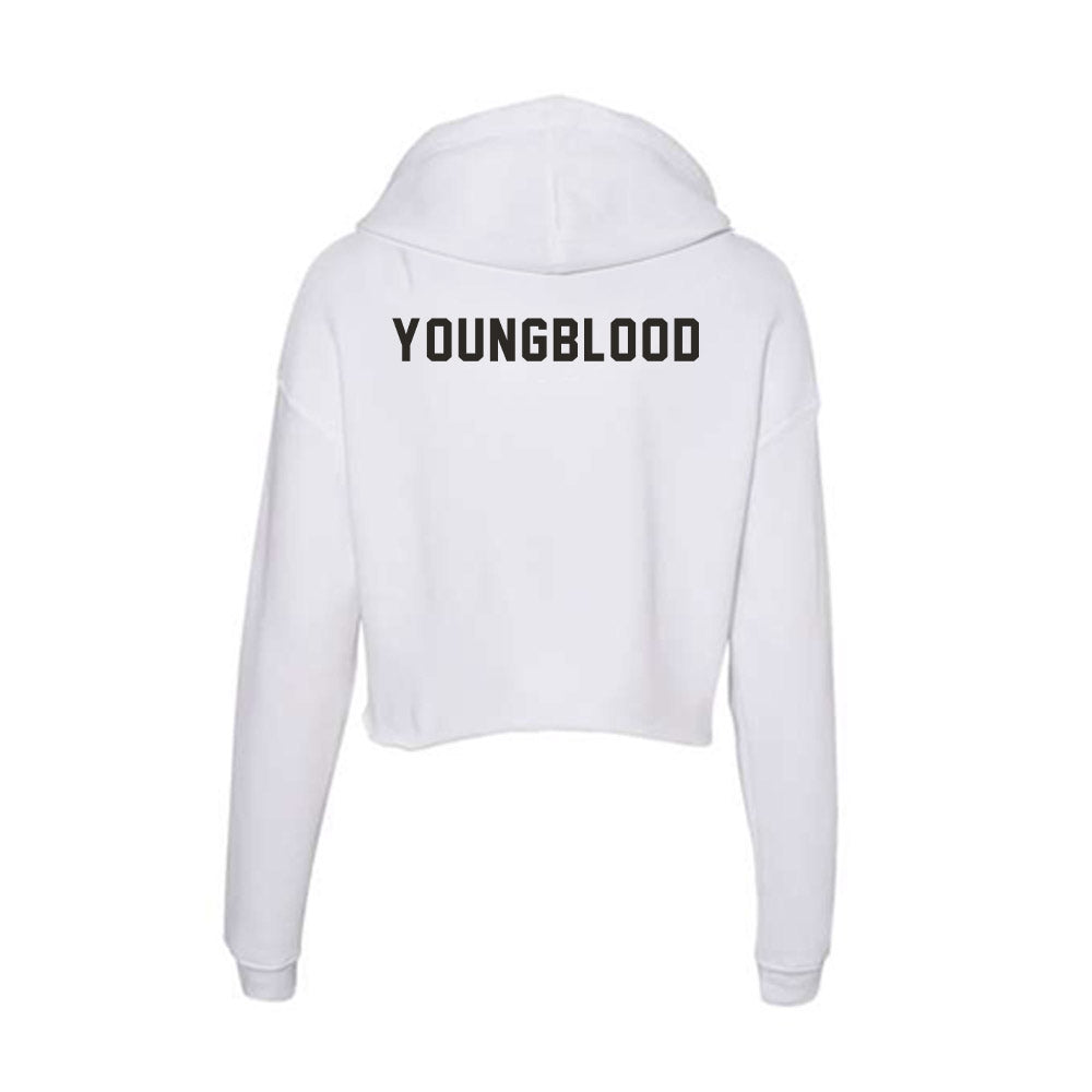PFW - NCAA Men's Track & Field : Joseph Youngblood - Women's Crop Fleece Hooded Sweatshirt-1