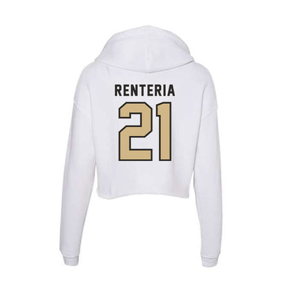 PFW - NCAA Men's Soccer : Adrian Renteria - Women's Crop Fleece Hoodie-1