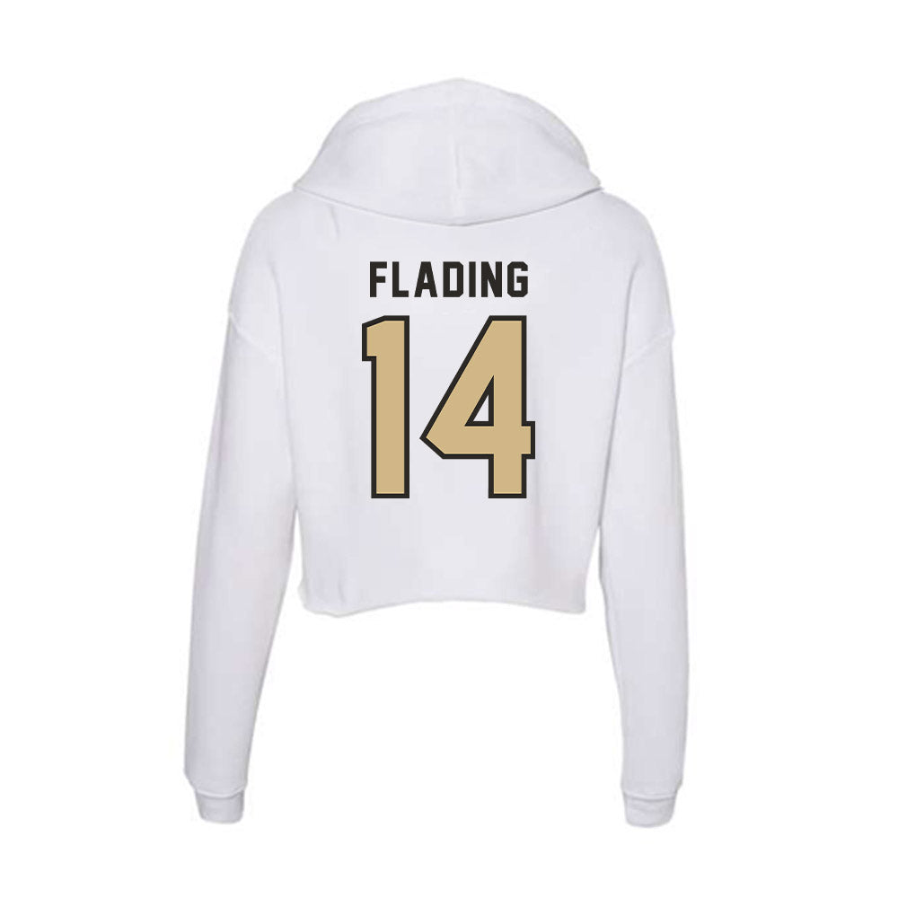 PFW - NCAA Women's Soccer : Soraya Flading - Women's Crop Fleece Hooded Sweatshirt-1