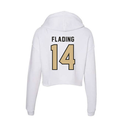 PFW - NCAA Women's Soccer : Soraya Flading - Women's Crop Fleece Hooded Sweatshirt-1