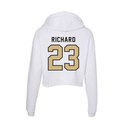 PFW - NCAA Men's Basketball : Solomon Richard - Women's Crop Fleece Hoodie-1