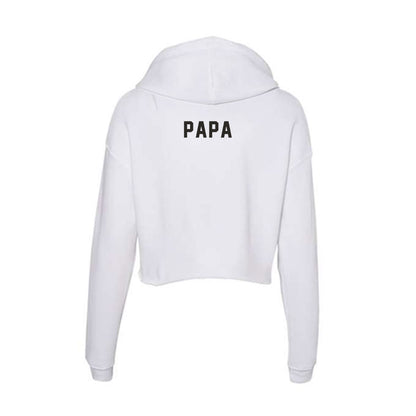 PFW - NCAA Women's Golf : Natalie Papa - Women's Crop Fleece Hoodie-1