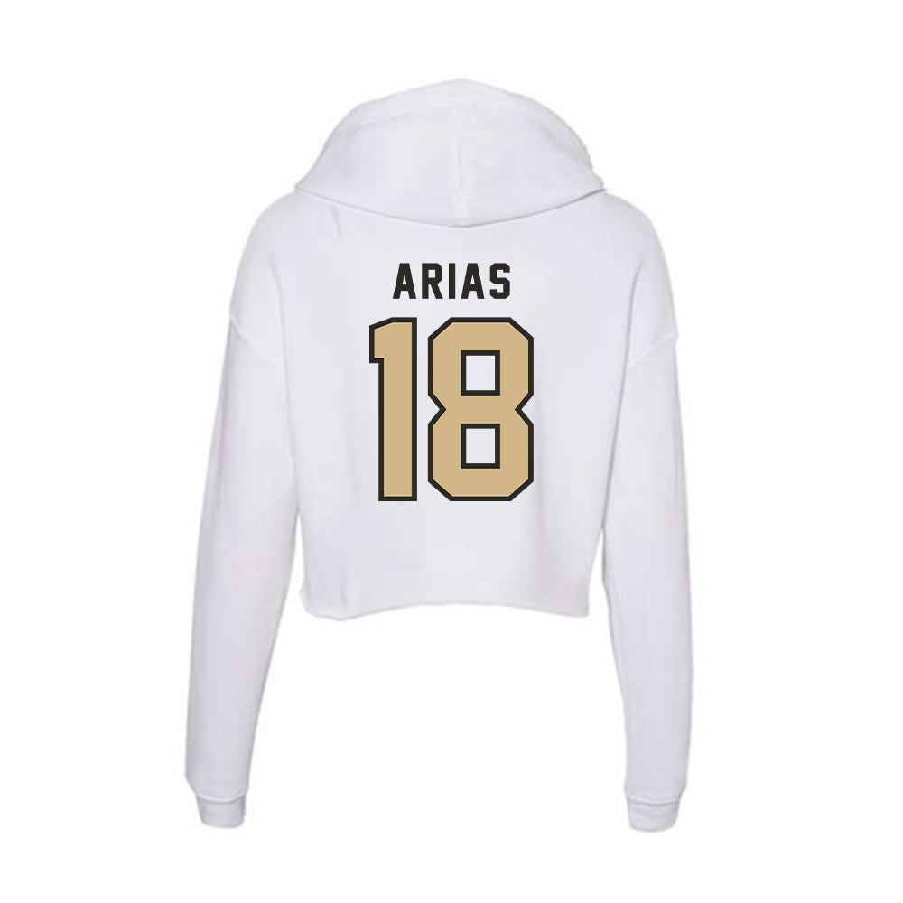PFW - NCAA Men's Soccer : Daven Arias - Women's Crop Fleece Hoodie-1
