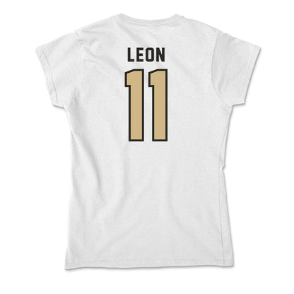 PFW - NCAA Men's Soccer : Christian Leon - Soft Style Women’s T-Shirt-1
