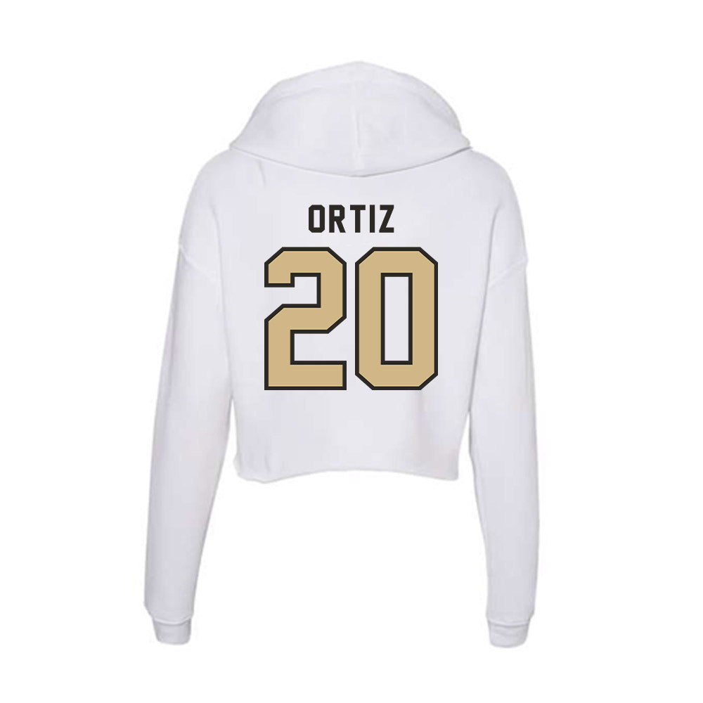 PFW - NCAA Men's Basketball : Edir Ortiz - Women's Crop Fleece Hoodie-1