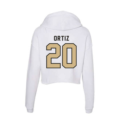 PFW - NCAA Men's Basketball : Edir Ortiz - Women's Crop Fleece Hoodie-1