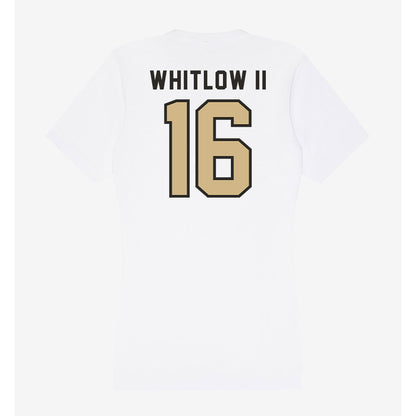 PFW - NCAA Men's Soccer : Kevin Whitlow II - Women's V-Neck T-Shirt-1