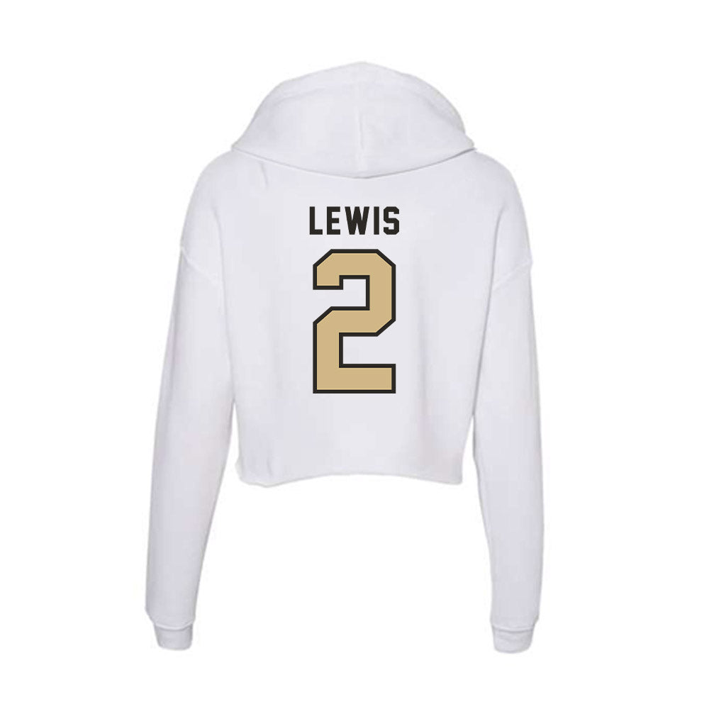 PFW - NCAA Men's Basketball : DeAndre Lewis - Women's Crop Fleece Hoodie-1