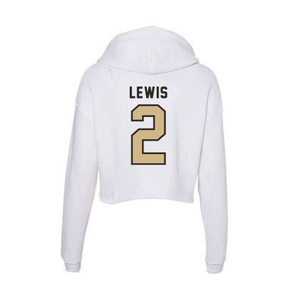 PFW - NCAA Men's Basketball : DeAndre Lewis - Women's Crop Fleece Hoodie-1