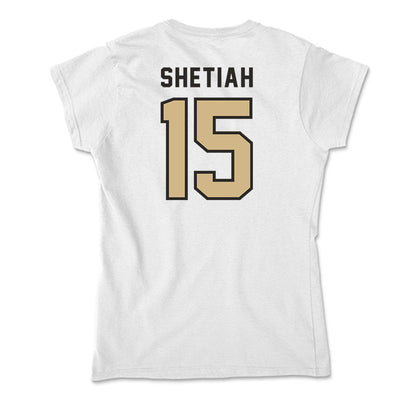 PFW - NCAA Men's Soccer : Ameer Shetiah - Soft Style Women’s T-Shirt-1