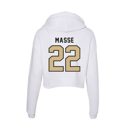 PFW - NCAA Women's Soccer : Bella Masse - Women's Crop Fleece Hoodie-1