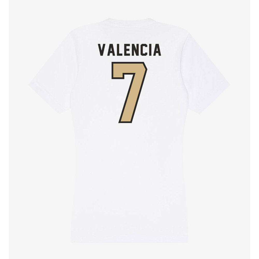 PFW - NCAA Men's Soccer : Marco Valencia - Women's V-Neck T-Shirt-1