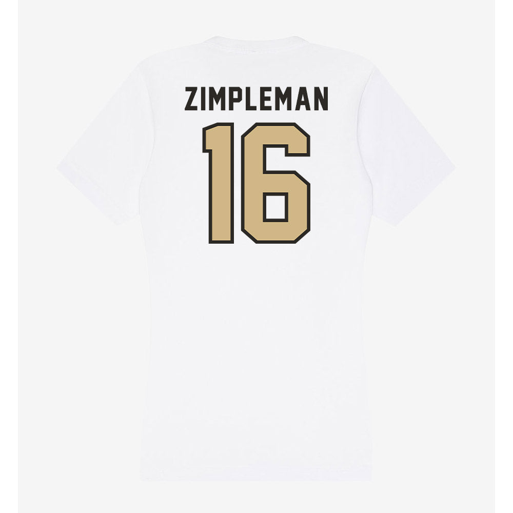 PFW - NCAA Softball : Addison Zimpleman - Women's V-Neck T-Shirt-1
