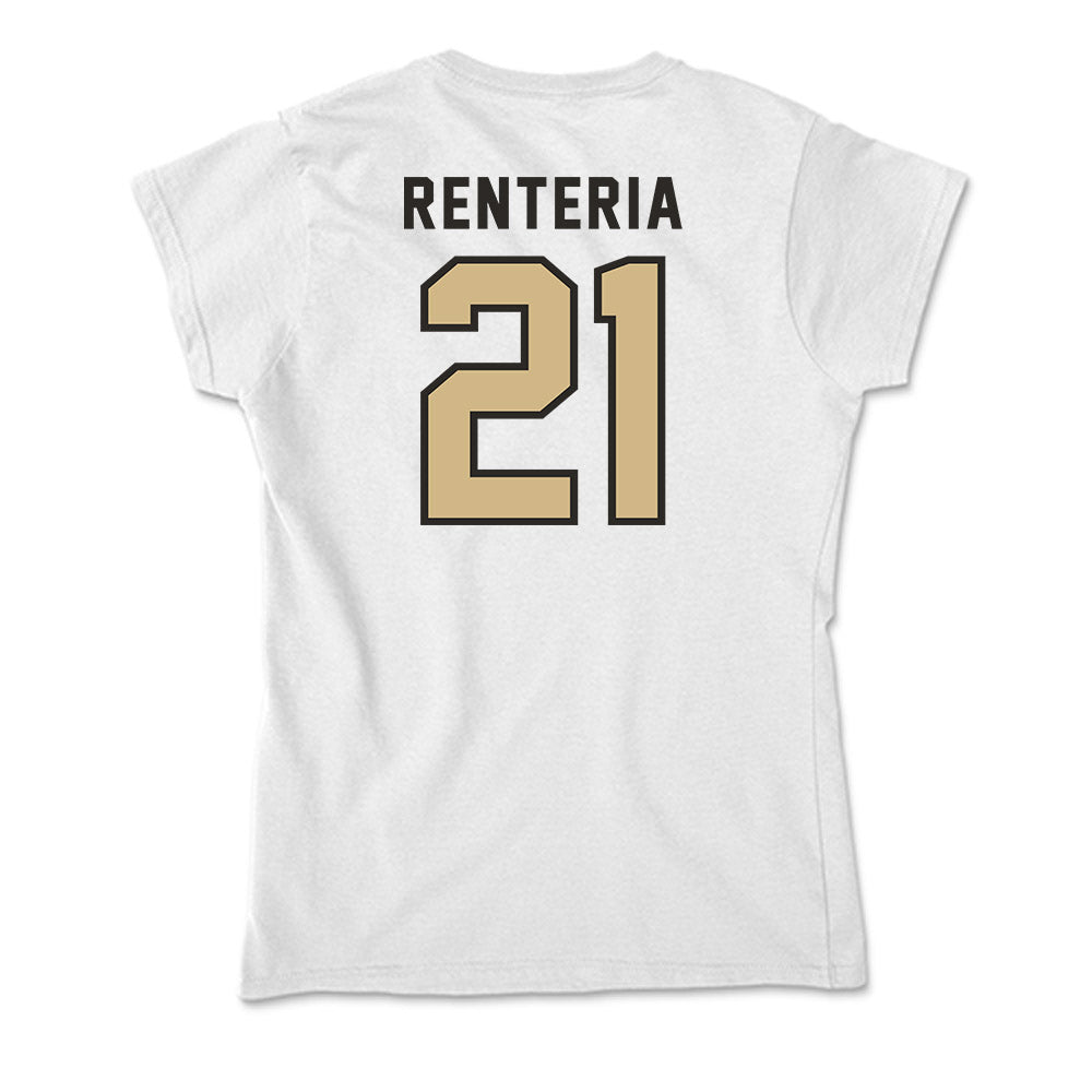 PFW - NCAA Men's Soccer : Adrian Renteria - Soft Style Women’s T-Shirt-1
