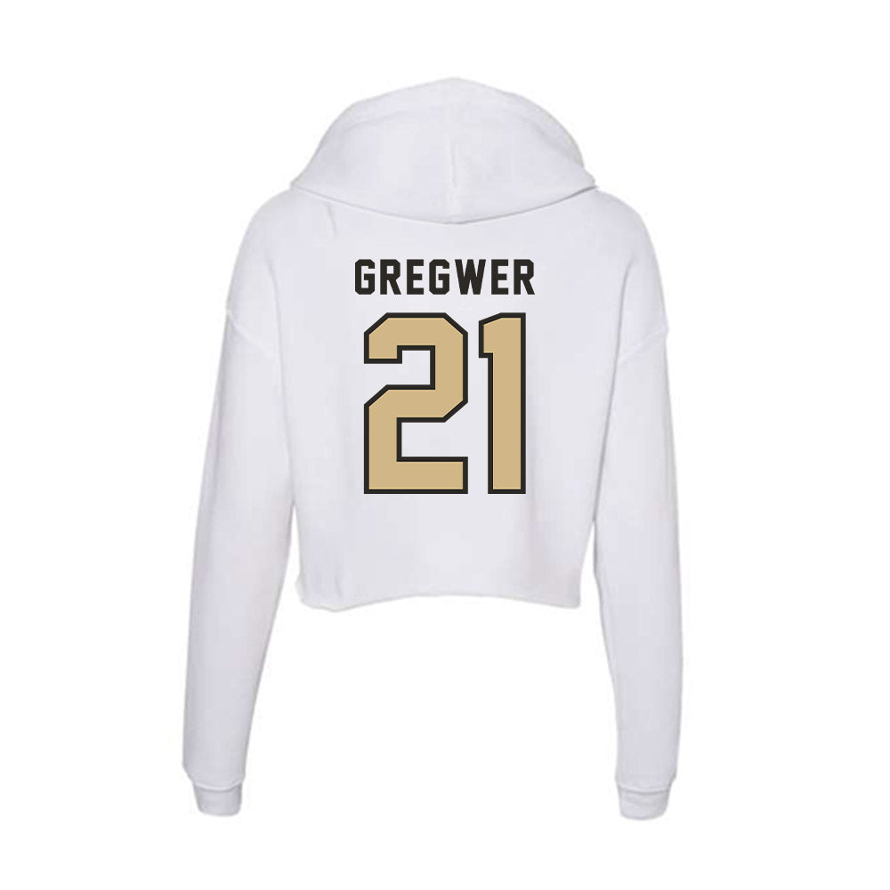 PFW - NCAA Women's Basketball : Claire Gregwer - Women's Crop Fleece Hoodie-1