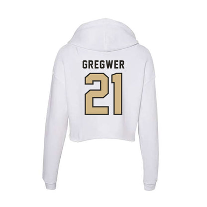 PFW - NCAA Women's Basketball : Claire Gregwer - Women's Crop Fleece Hoodie-1