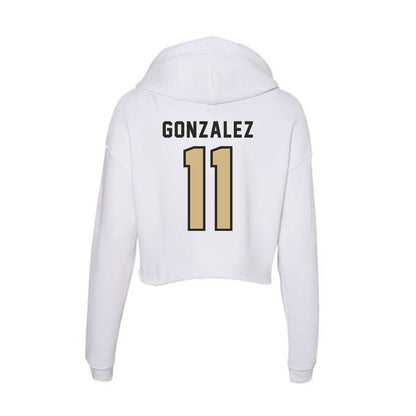 PFW - NCAA Men's Volleyball : Jean Paul Gonzalez - Women's Crop Fleece Hoodie-1
