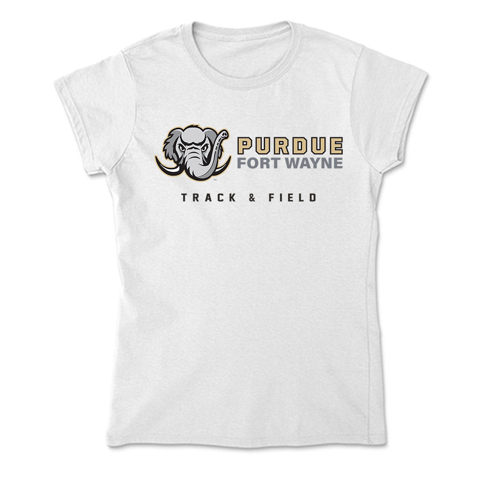 PFW - NCAA Men's Track & Field : Taran Davis - Soft Style Women’s T-Shirt-0