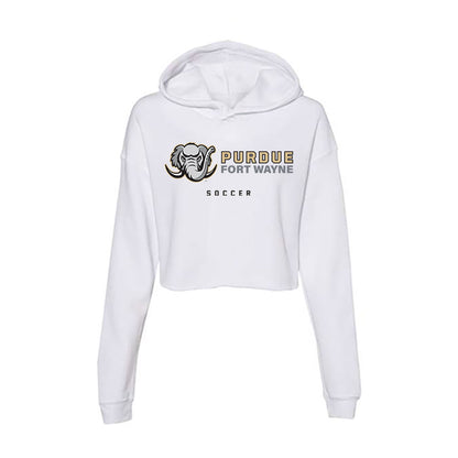 PFW - NCAA Men's Soccer : Brandon Razo - Women's Crop Fleece Hoodie-0
