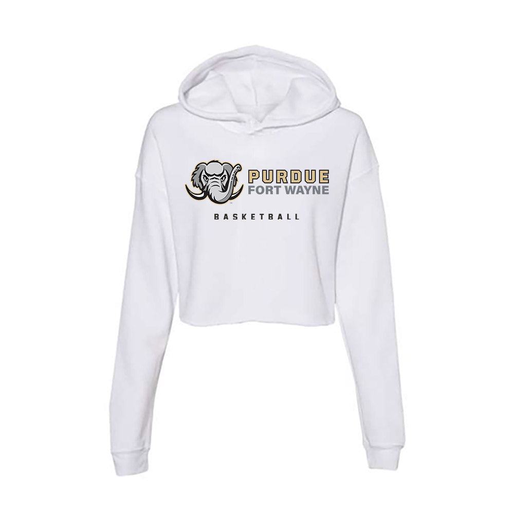 PFW - NCAA Men's Basketball : Adam Walker - Women's Crop Fleece Hoodie-0