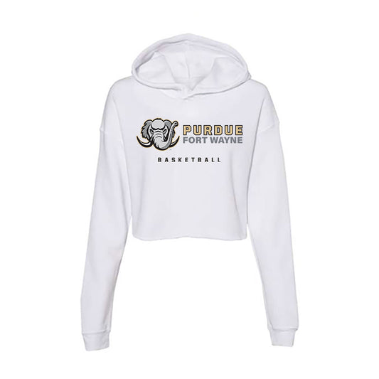 PFW - NCAA Women's Basketball : Madison Lepley - Women's Crop Fleece Hooded Sweatshirt-0