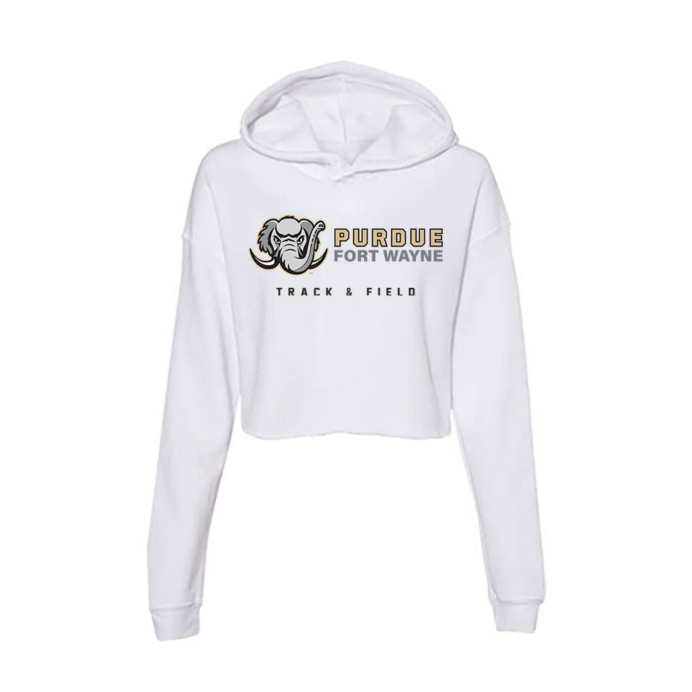 PFW - NCAA Women's Track & Field : Aniya Young - Women's Crop Fleece Hoodie-0