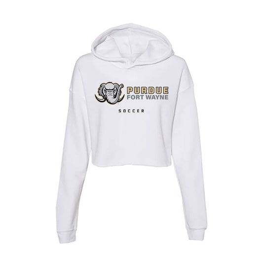 PFW - NCAA Women's Soccer : Cyann Retzloff - Women's Crop Fleece Hooded Sweatshirt-0
